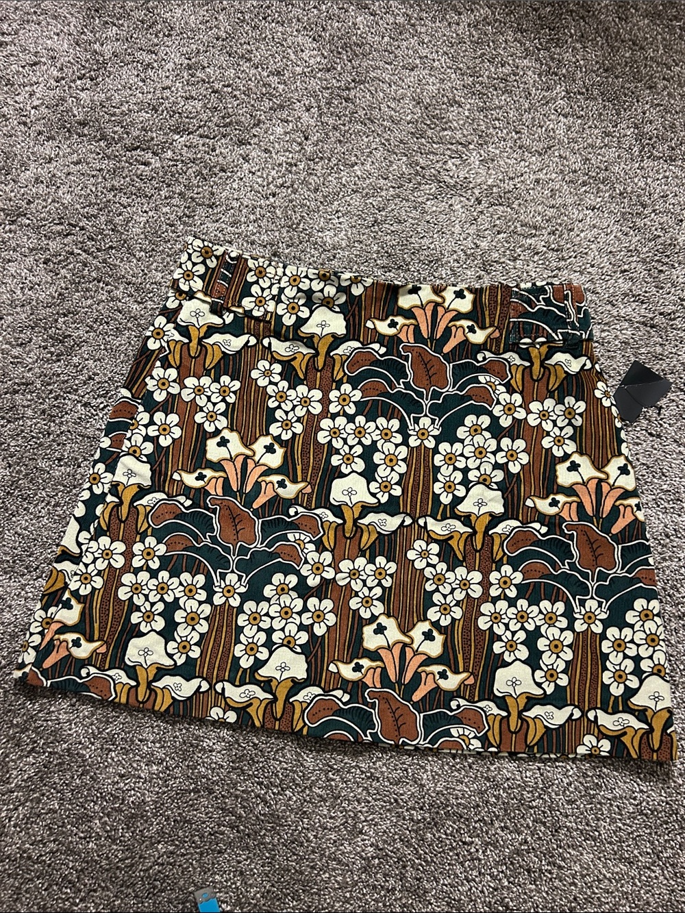 Zara Trafaluc collection Retro Floral Mini Skirt